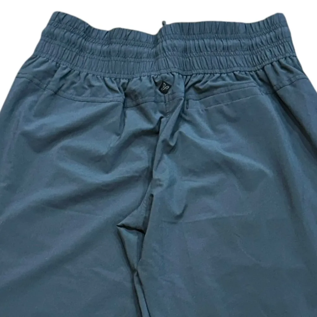 prAna Elastic Waist Pull On Roll Hem Grey Hiking Outdoor Lightweight Pant Medium - Image 4