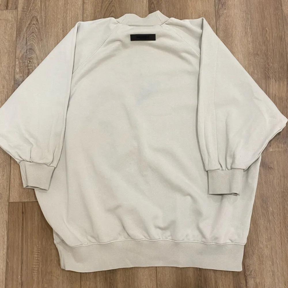 ** *ESSENTIALS* - 1977 MOCK NECK SWEATSHIRT Cotton - WHEAT - M - Image 7