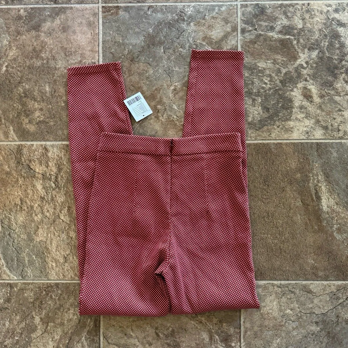 Urban Outfitters Pinup Polka Dot Pant Wine/Bordeaux Size XS - Image 6