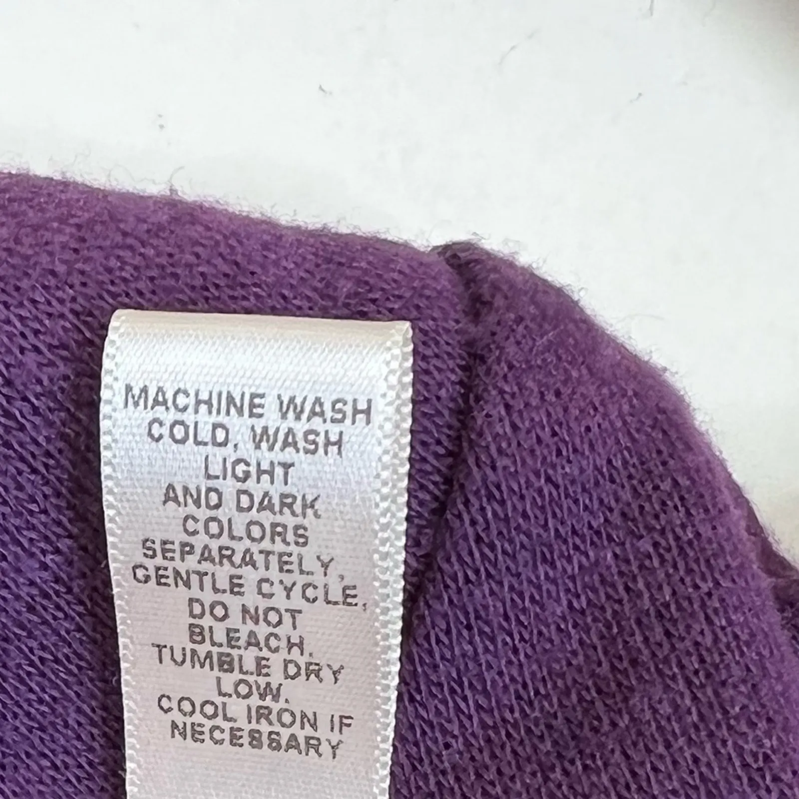 Three Seasons Maternity sweater dress XL cowlneck tie back 3/4 sleeve purple Size undefined - Image 7