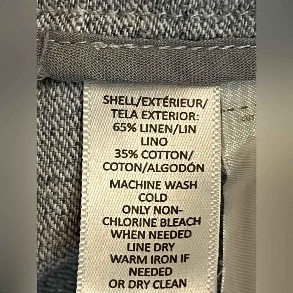 Loft light blue linen bell sleeve jacket - Image 8