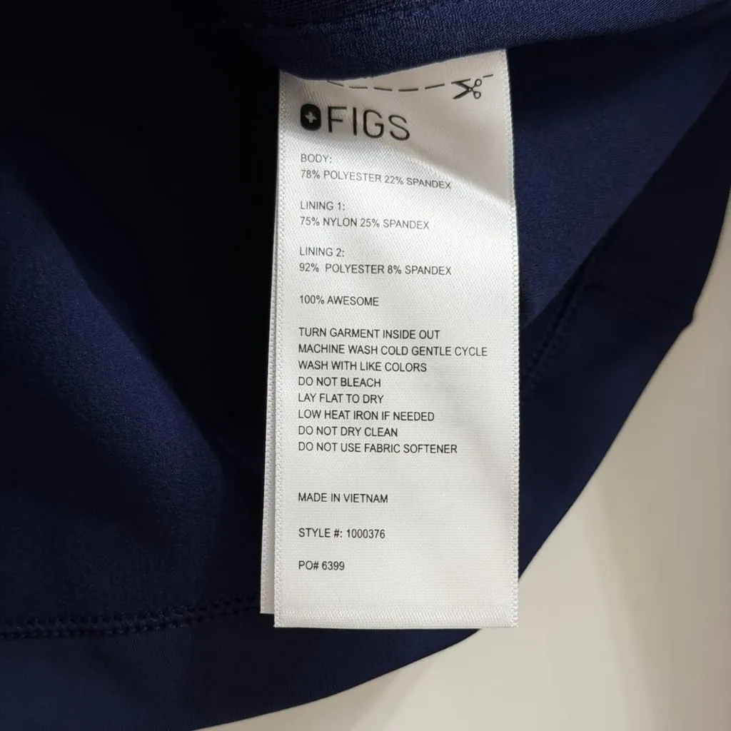 FIGS  On Shift Contour Knit Jacket in Navy, Size X-Small - Image 11