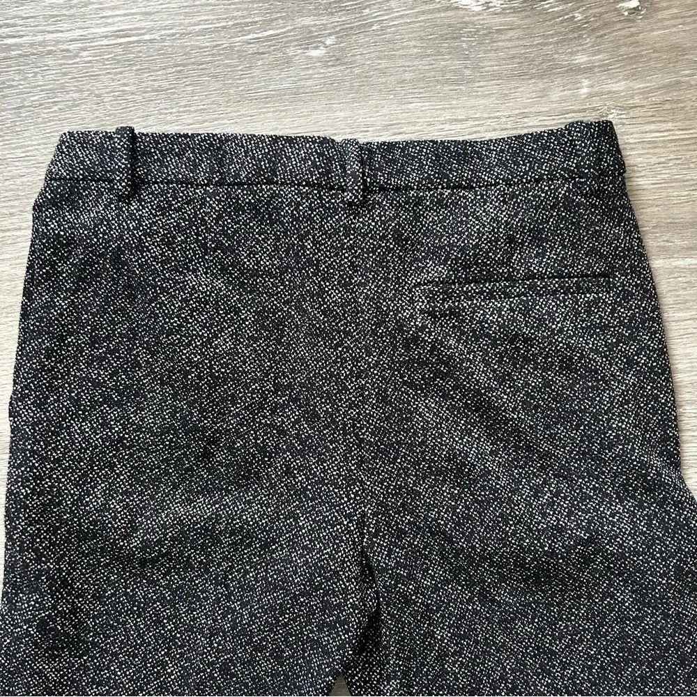 Theory Wool Blend Black Tweed Cropped/Ankle Dress Work Pants Size 0 EUC - Image 7