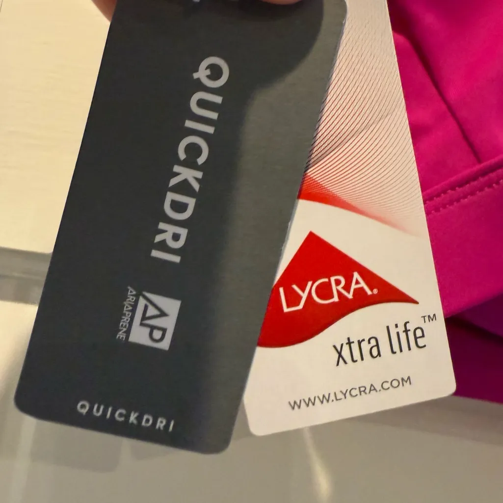 Athleta High Neck Cutout Adjustable Straps Swim Top Pink Size 34D/DD - Image 6