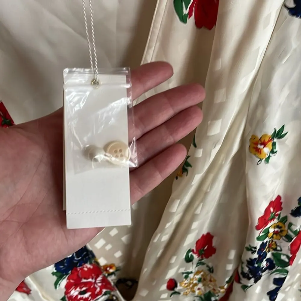 Tory Burch Floral Printed Silk Wrap Dress - Image 8