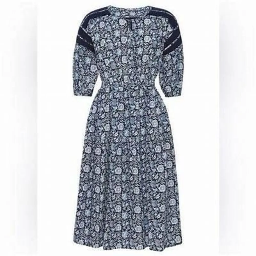 St. Roche NWT Hyperion Dress in Navy Floral Size 8 Blue - Image 2