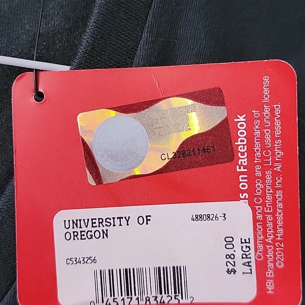 Champion Short Sleeve University of Oregon Tee Shirt Top - Image 3