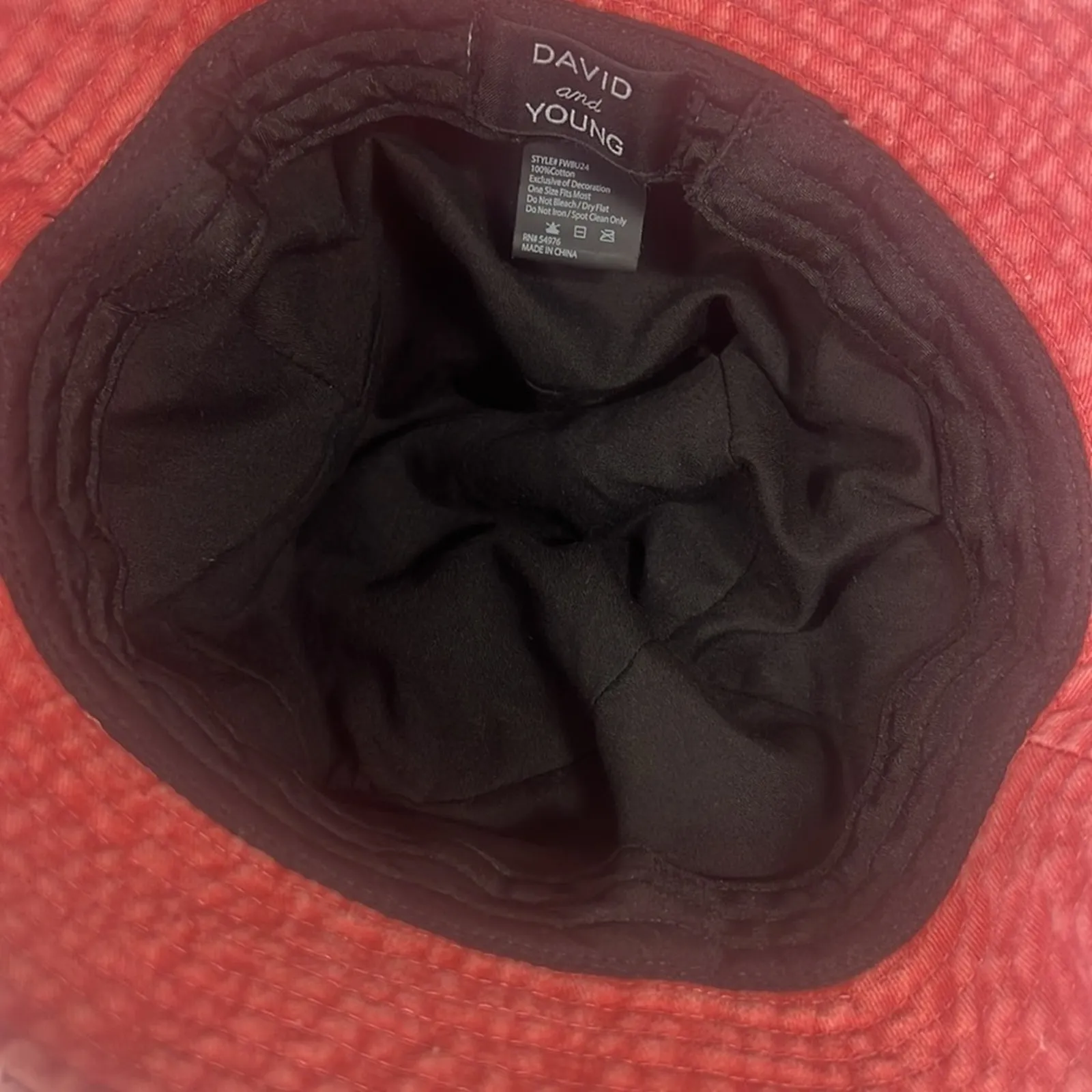 David & Young Bucket Hat Red Thankful Pumpkin Truck Embroidered Fall Harvest - Image 4