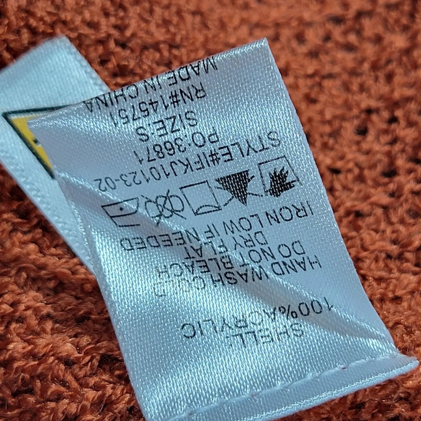 Fantastic Fawn Rust & Ivory Stripe Open Front Duster Knit Cardigan S NIB - Image 8