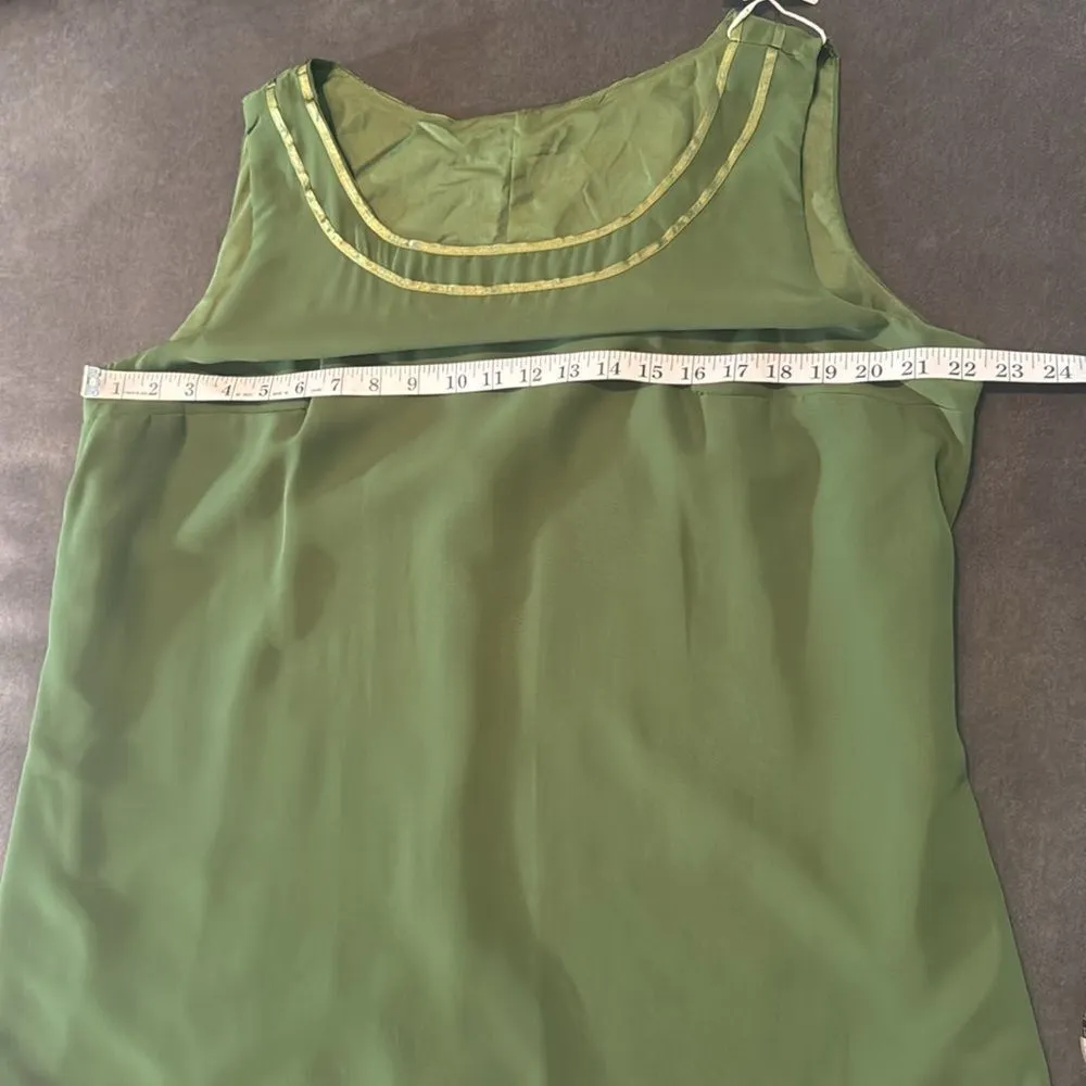 Women’s Green Chiffon 3 Piece Formal Mother of the Bride Pants Suit Size 18W NEW - Image 8