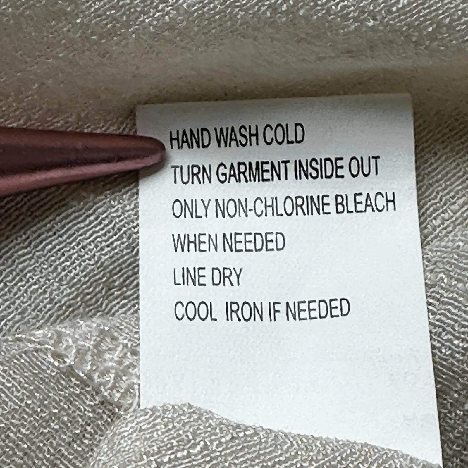 Cal Style Tunic Dress Off the Shoulder 3/4 Lace‎ Sleeve Beige Boho Chic Festival Tan Size L - Image 13