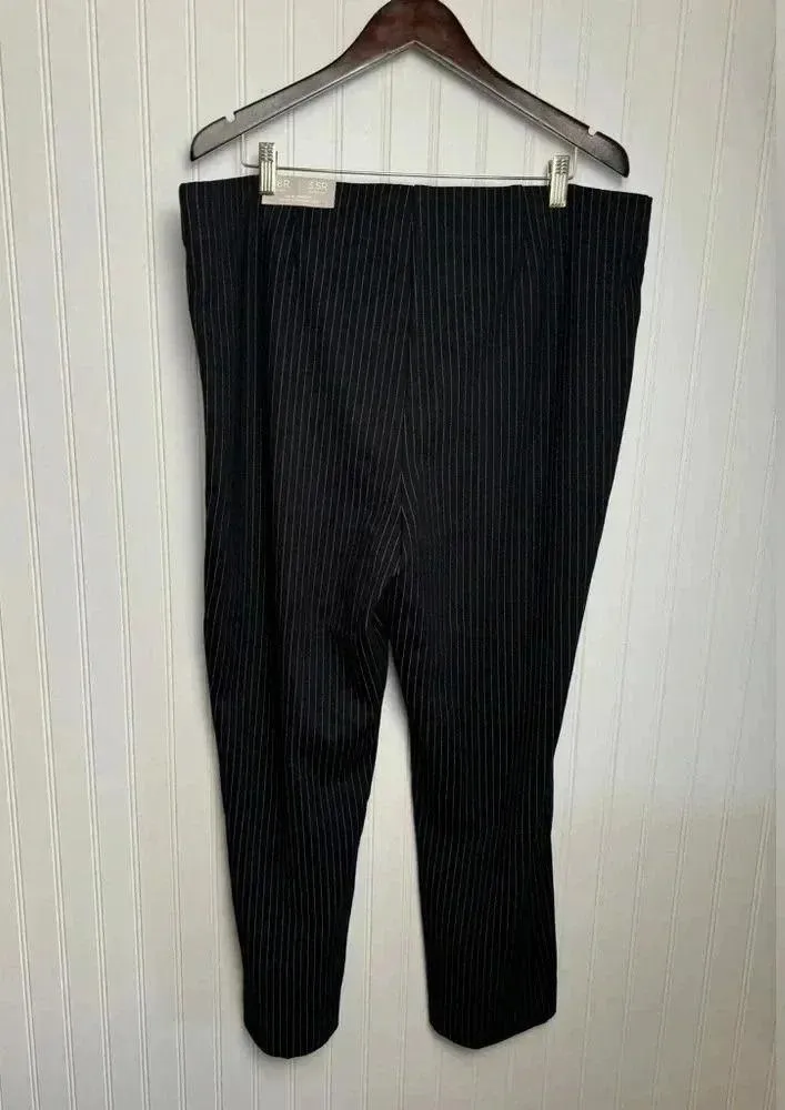 NWT Chico's So Slimming Juliet pinstripe straight leg pants size 18R R8 - Image 6