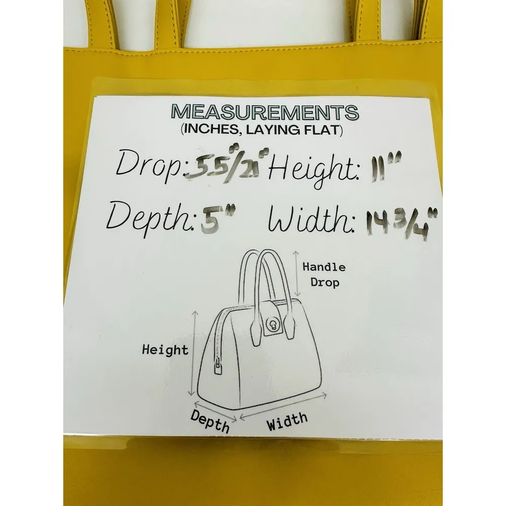 NWT Telfar Medium Shopping Bag Tote Yellow Mustard With Dustbag - Image 15