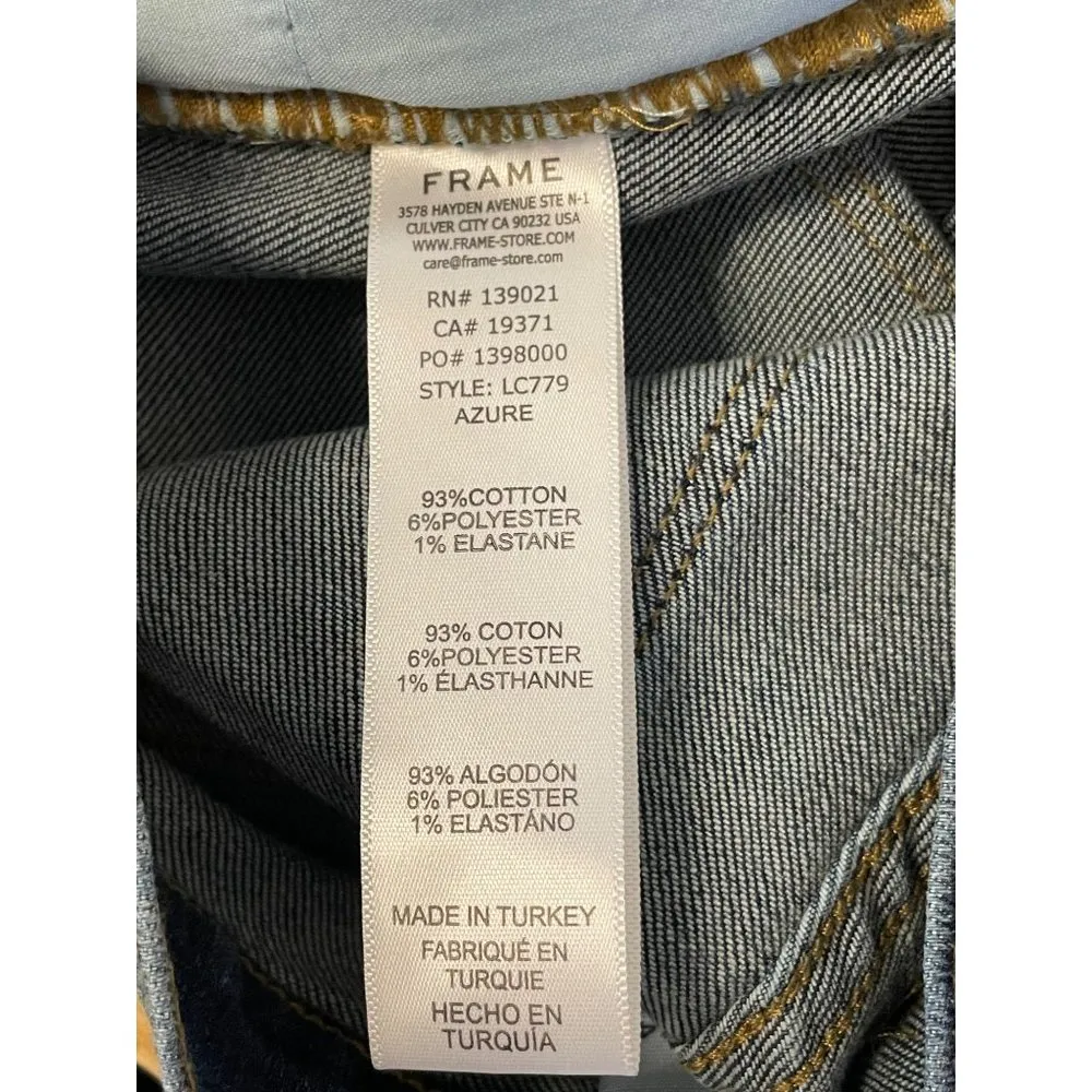 Frame Denim Le Cut Off Azure Womens Size 24 - Image 10