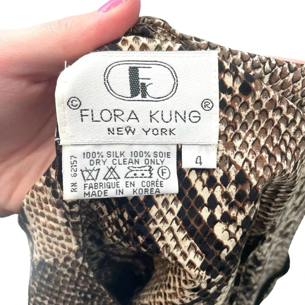 Flora Kung New York Vintage Snakeskin Printed 2 - Image 7