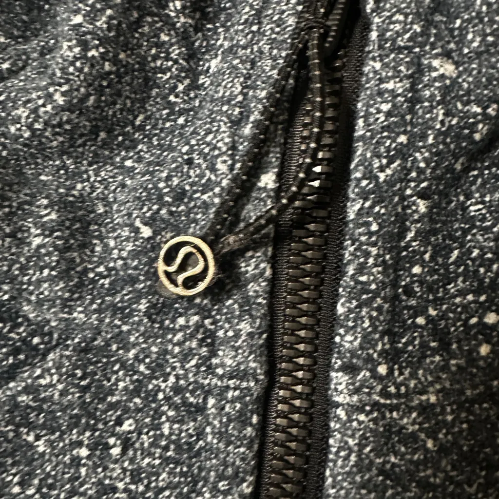 LULULEMON Scuba Full Zip Up Hoodie Fleece Sweatshirt Luminesce Splatter; Size 4 - Image 10