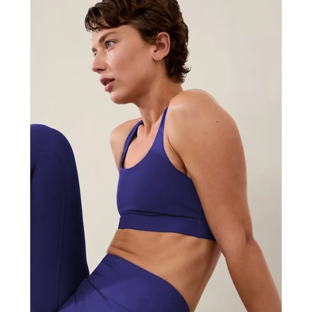 Athleta M Cup A-C Train Free Bra Deep Marine Blue/Purple Medium - Image 3