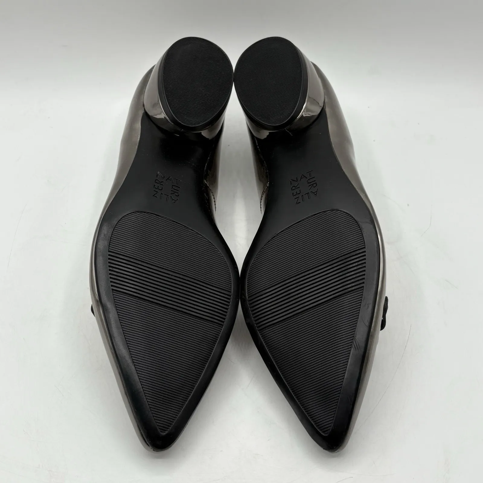 Naturalizer PEWTER FAUX LEATHER Women's Becca Low-heel Pointed Toe Flats, US 7.5 - Image 9