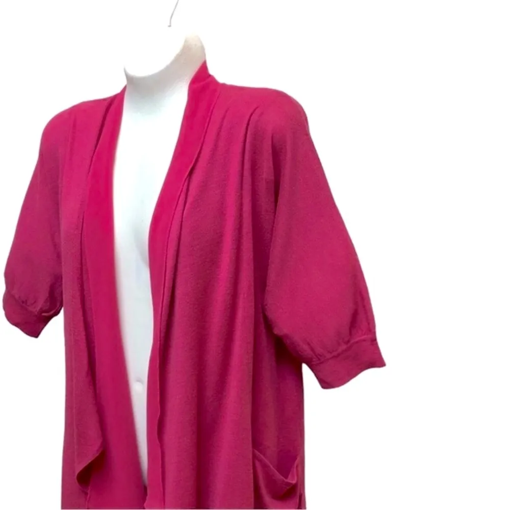 New York and Company Salmon Pink Cardigan w/Sheer lapels 🌸 - Image 6