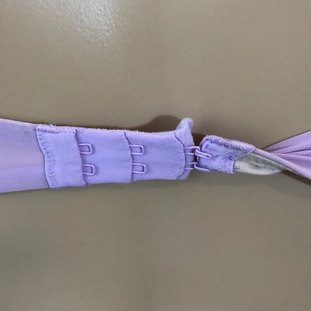 DKNY Purple Lace Trim Padded Underwire Bra 34B - Image 13