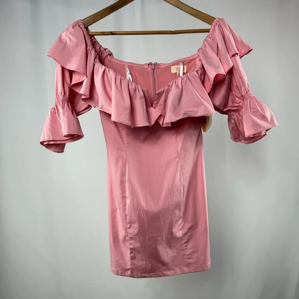 NWT Camila Coelho Violet Mini Dress in‎ Baby Pink Size Small - Image 5