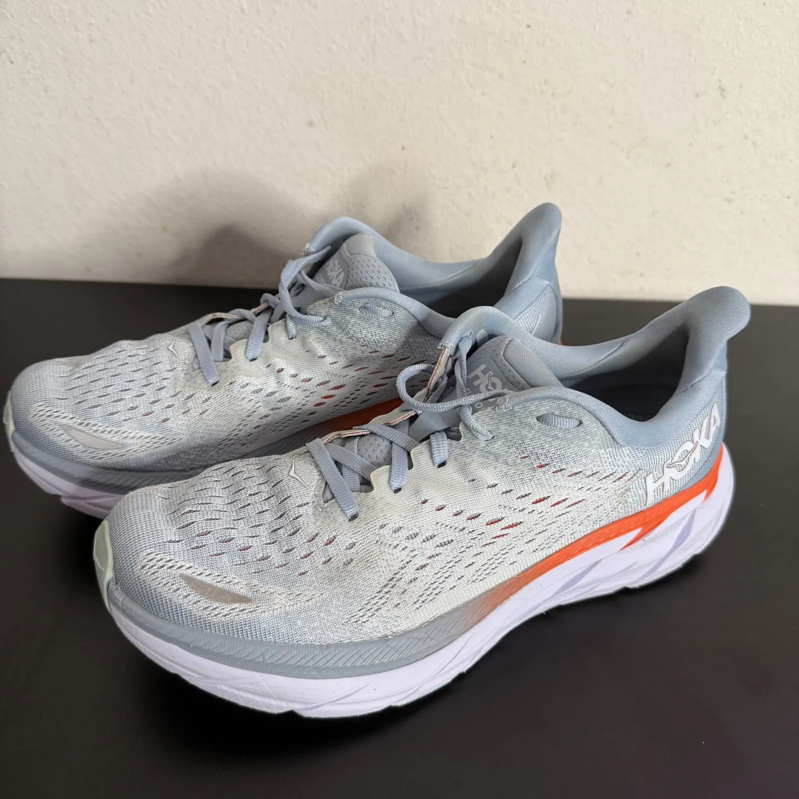 Hoka Clifton 8 Women Running Shoes‎ Blue Size 9.5B Athletic Sneakers NO INSOLES - Image 11