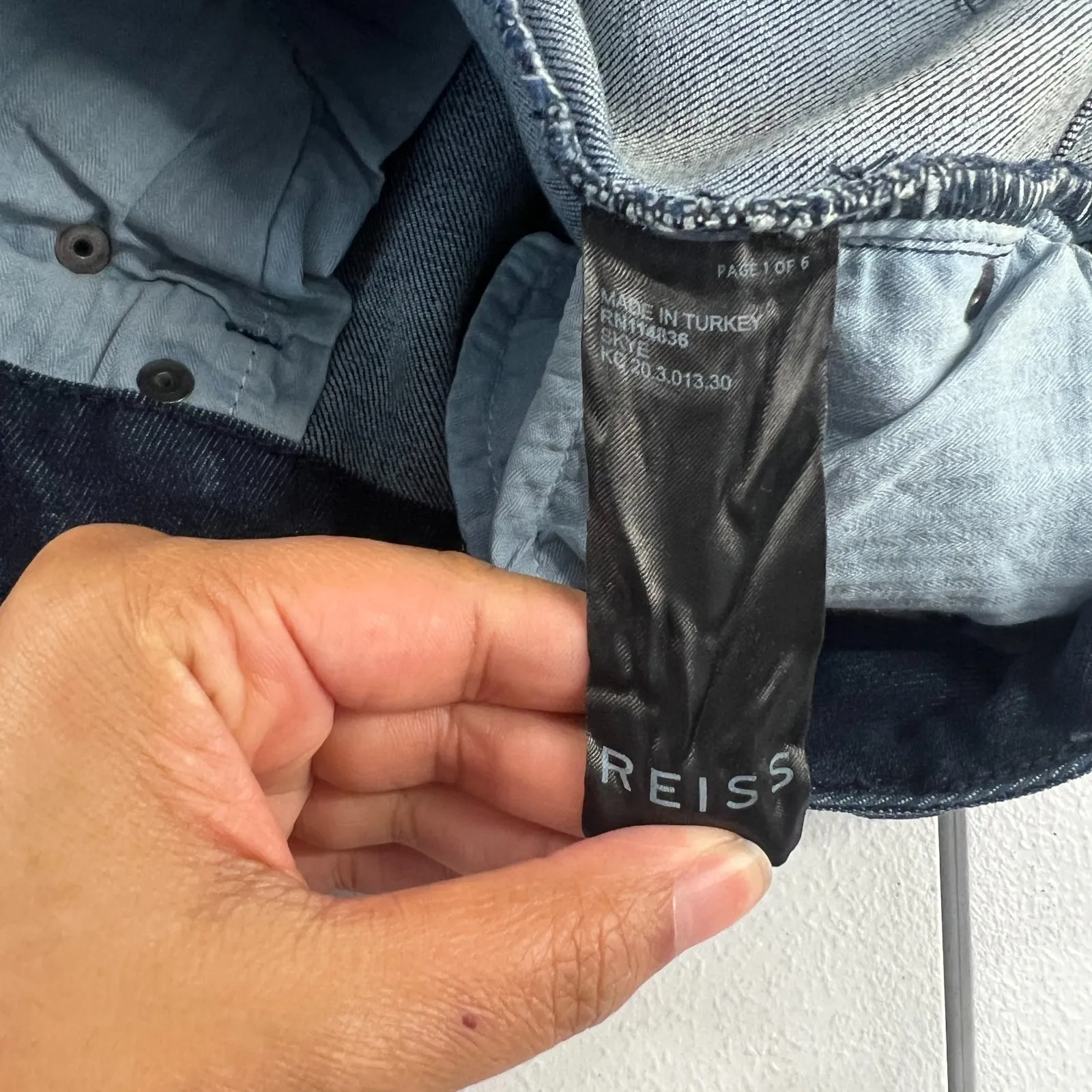 Reiss Hattie Skinny Jeans Womens 27 Blue Medium Wash Denim Cotton Stretch Casual - Image 8