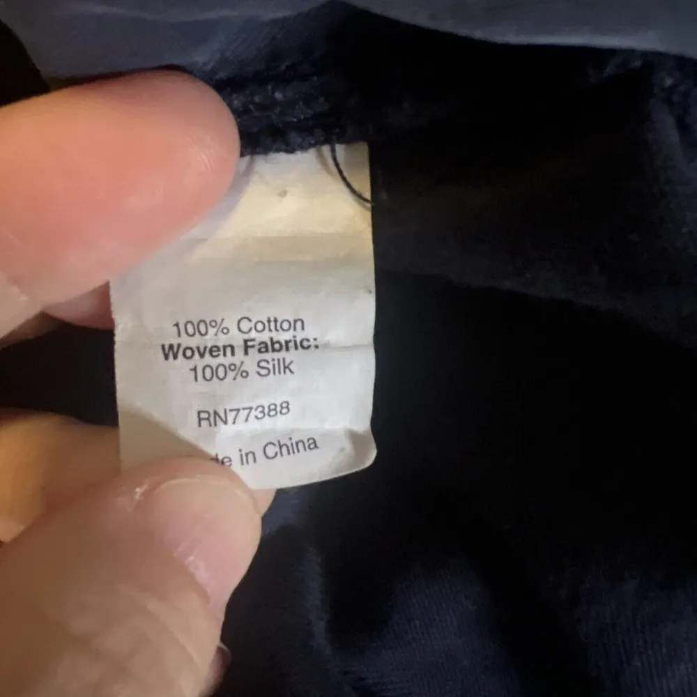 JCrew Silk/Cotton Racerback Dress Navy Size 2 - Image 8