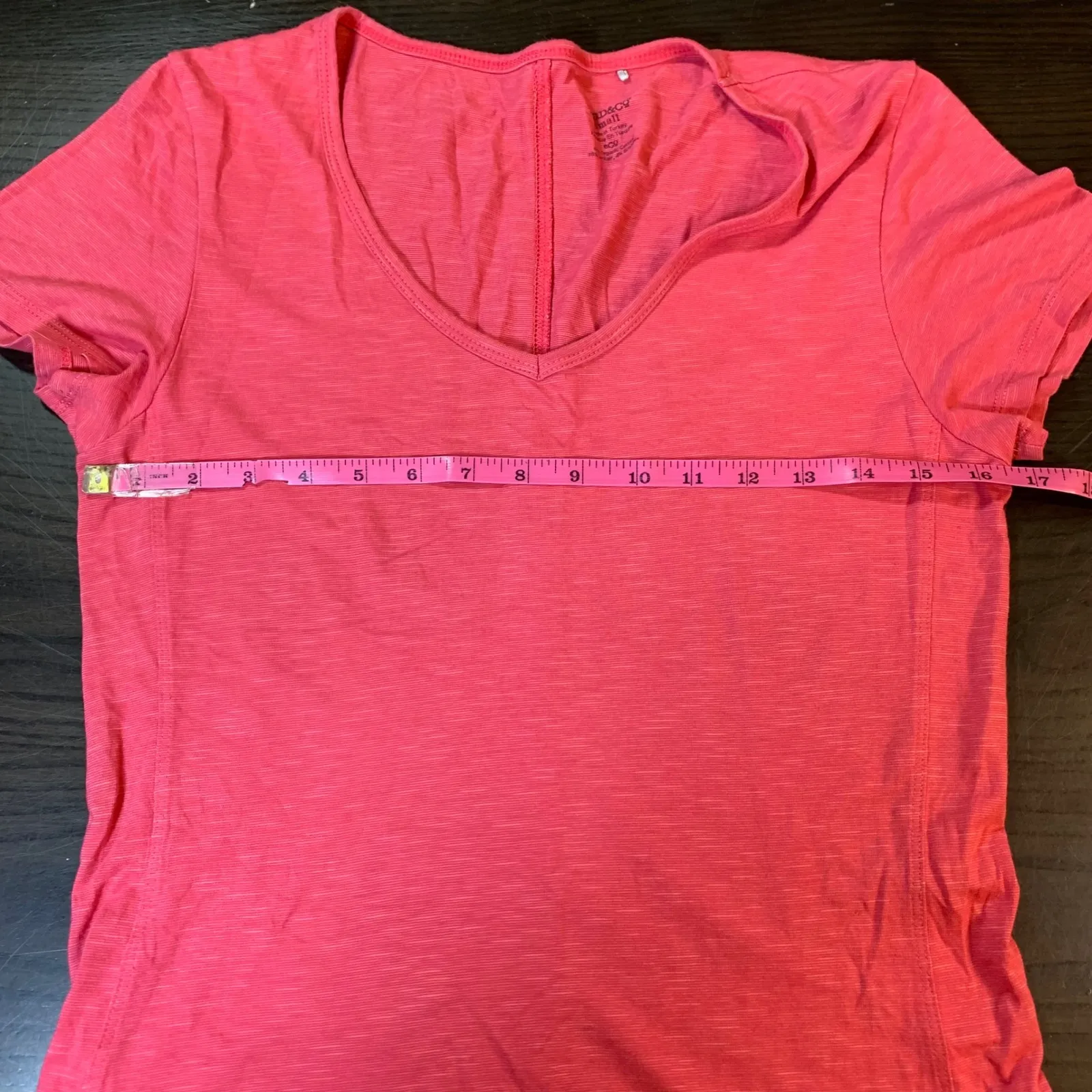 Toad&Co Womens Small Pink‎ Short Sleeve V - Image 8