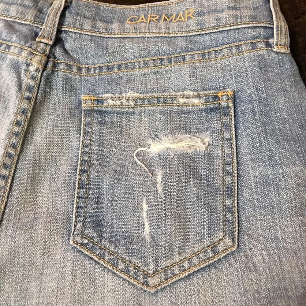 Carmar Distressed Denim Cut - Image 5