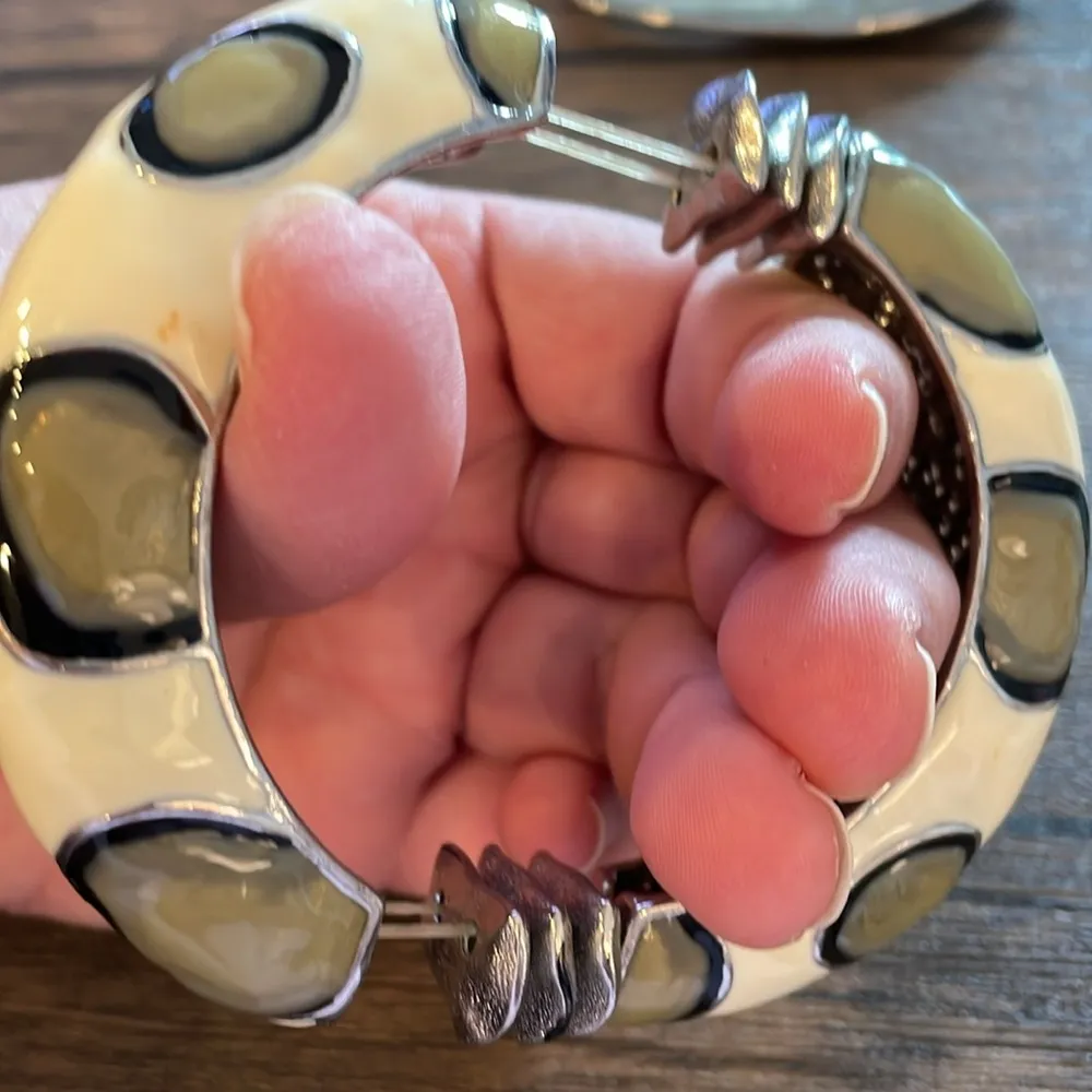 Animal Print Necklace and Bracelet Matching Set Green - Image 7