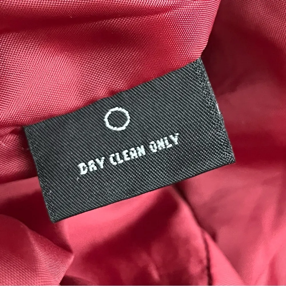 Vintage Y2K George Red Tweed Blazer Jacket Women’s 16 Romantic Goth Preppy Vampy - Image 7