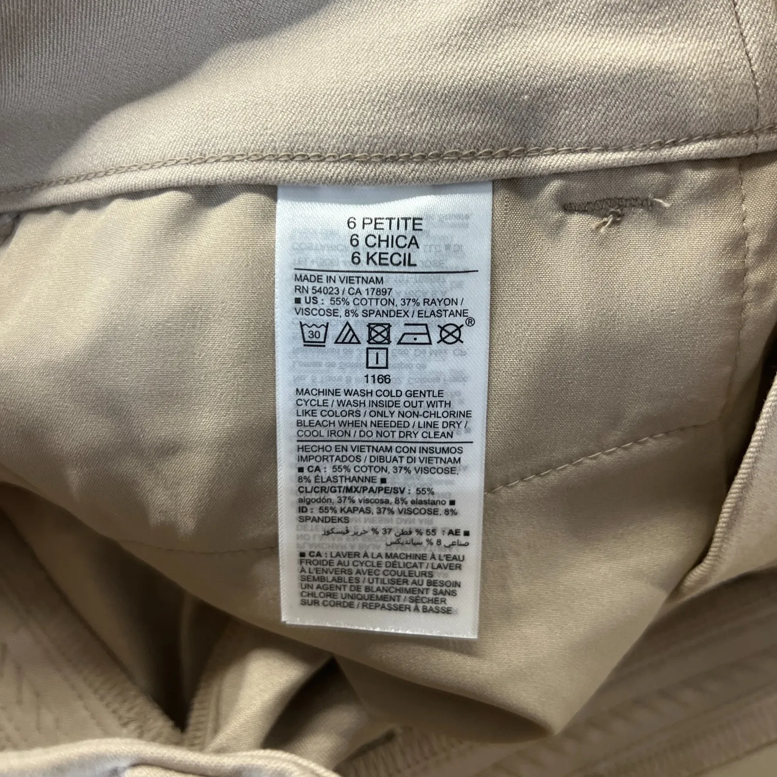 Old Navy Pixie Skinny Ankle Pants Womens 6 Petite Mocha Taffy High Waisted - Image 14