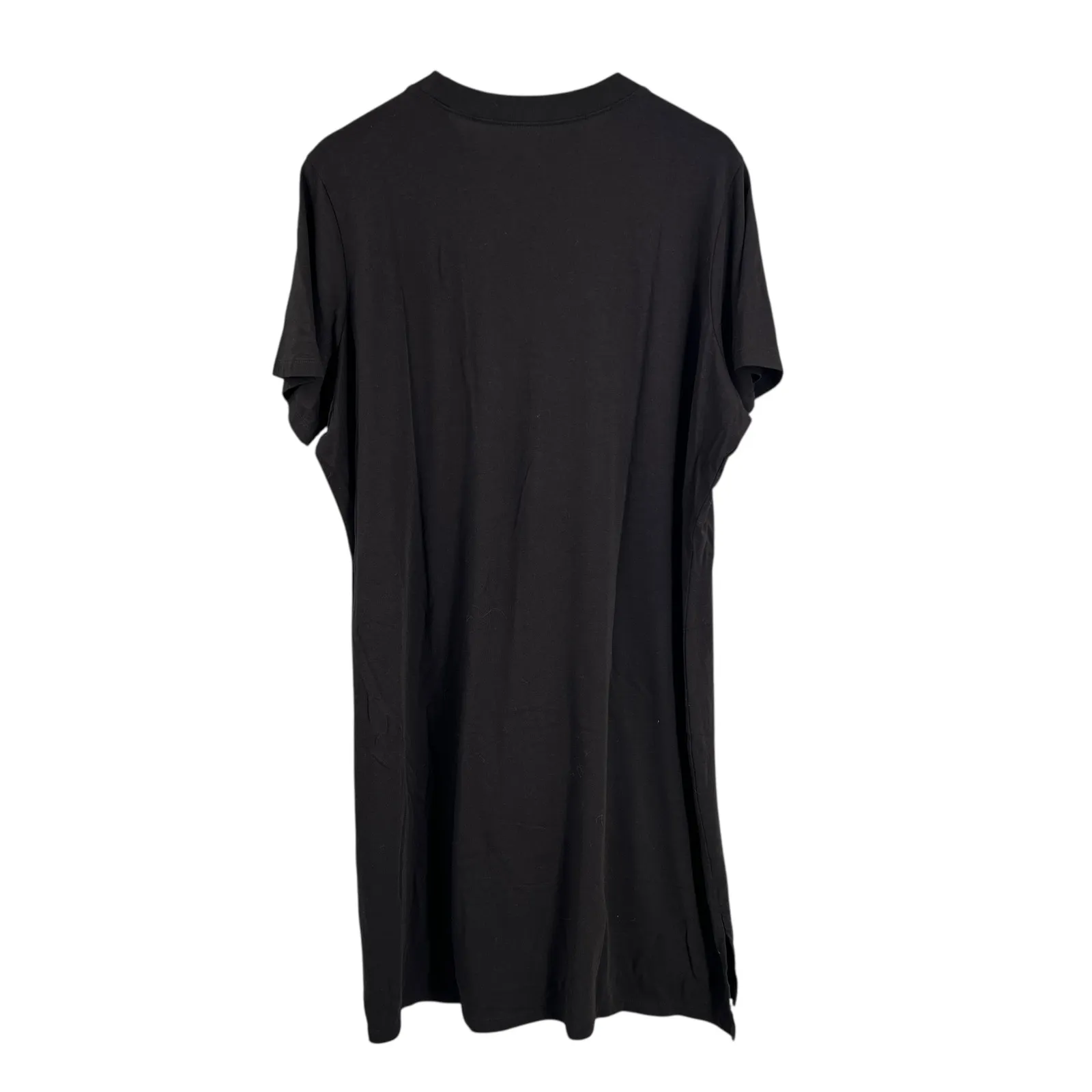 Universal Standard Black T-Shirt Dress Pima Cotton Modal Blend Size M (18–20) - Image 3