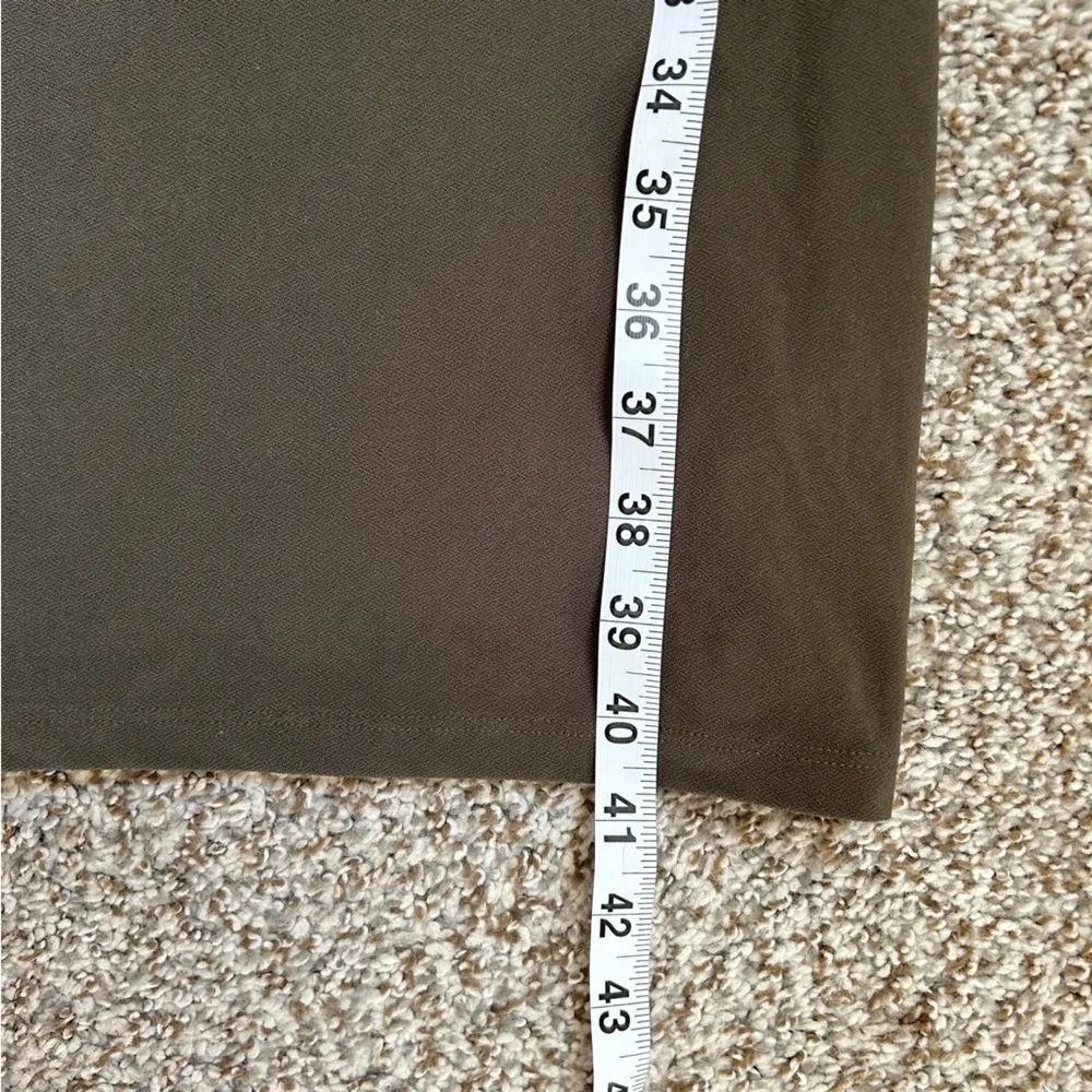 🦋 Leith Cami Slip Dress Olive Green Stretch Casual Small Comfy - Image 6