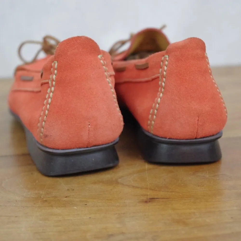 Cole Haan Ladies'  Country Orange Suede Moccasin Style Loafers Size 7B - Image 7