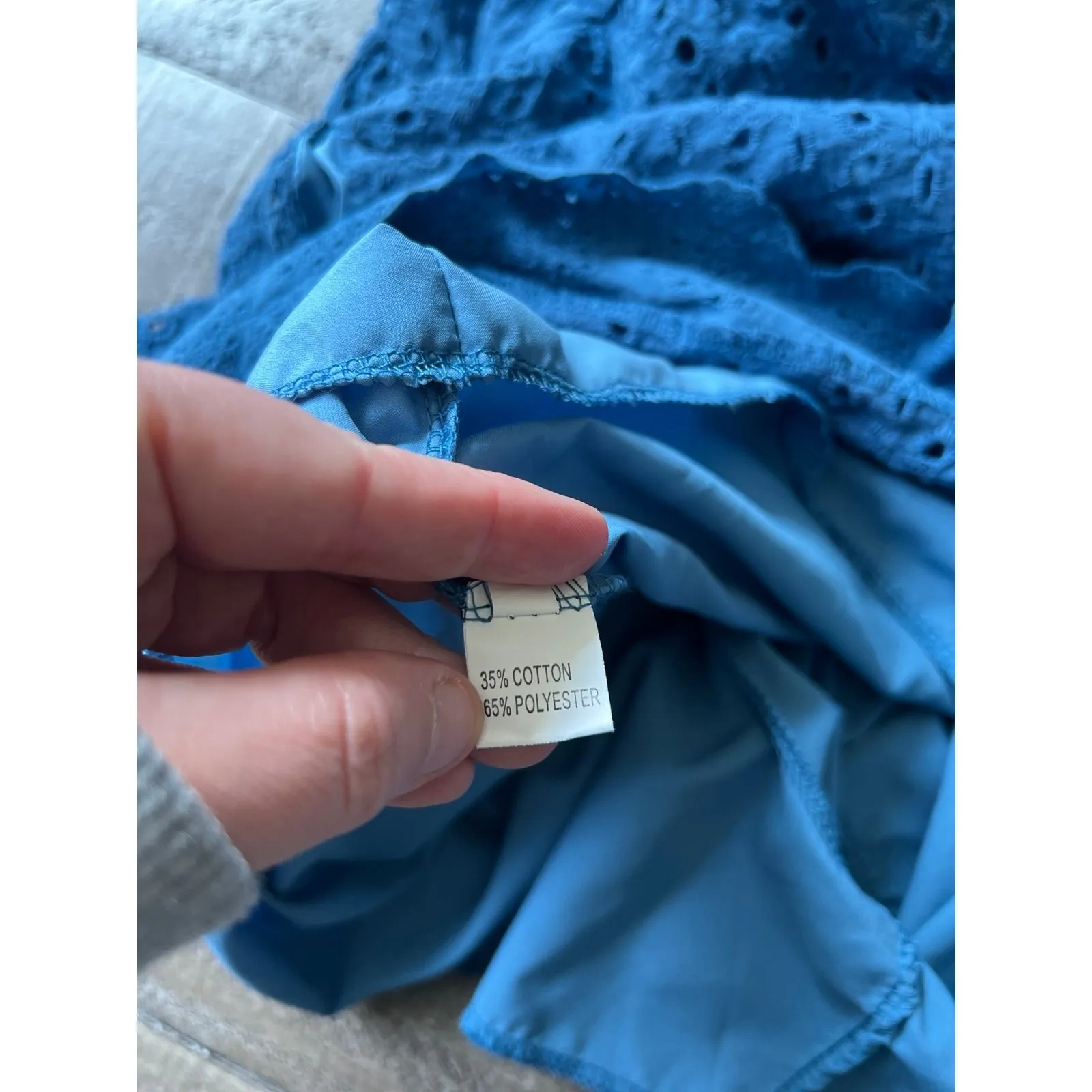 Sanity USA Women's 2 in 1 Blue Summer Dress with Shorts and‎ pockets size XL - Image 11