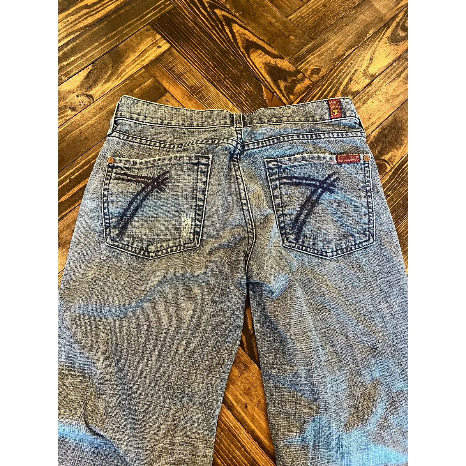 7 For All Mankind Cropped Jeans Women 27 Preppy Academia Twee Coquette Grunge - Image 11