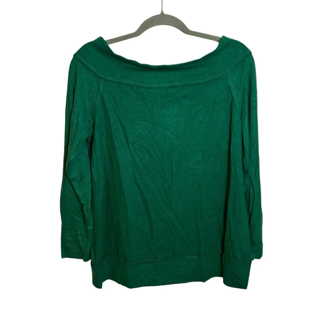 Gibson Emerald Green Off Shoulder Blouse - Image 2