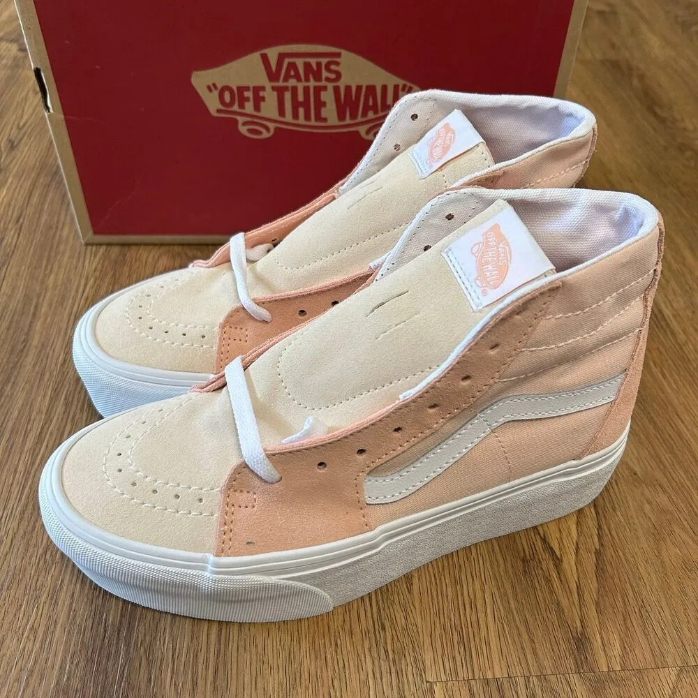 VANS Sk8-hi top tapered platform lace up shoes sneakers women’s 8 new - Image 2