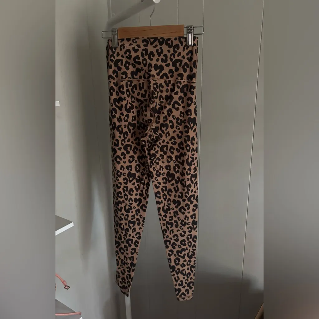 Aerie Leopard Print High Waisted Leggings Animal Print Athleisure Activewear - Image 6