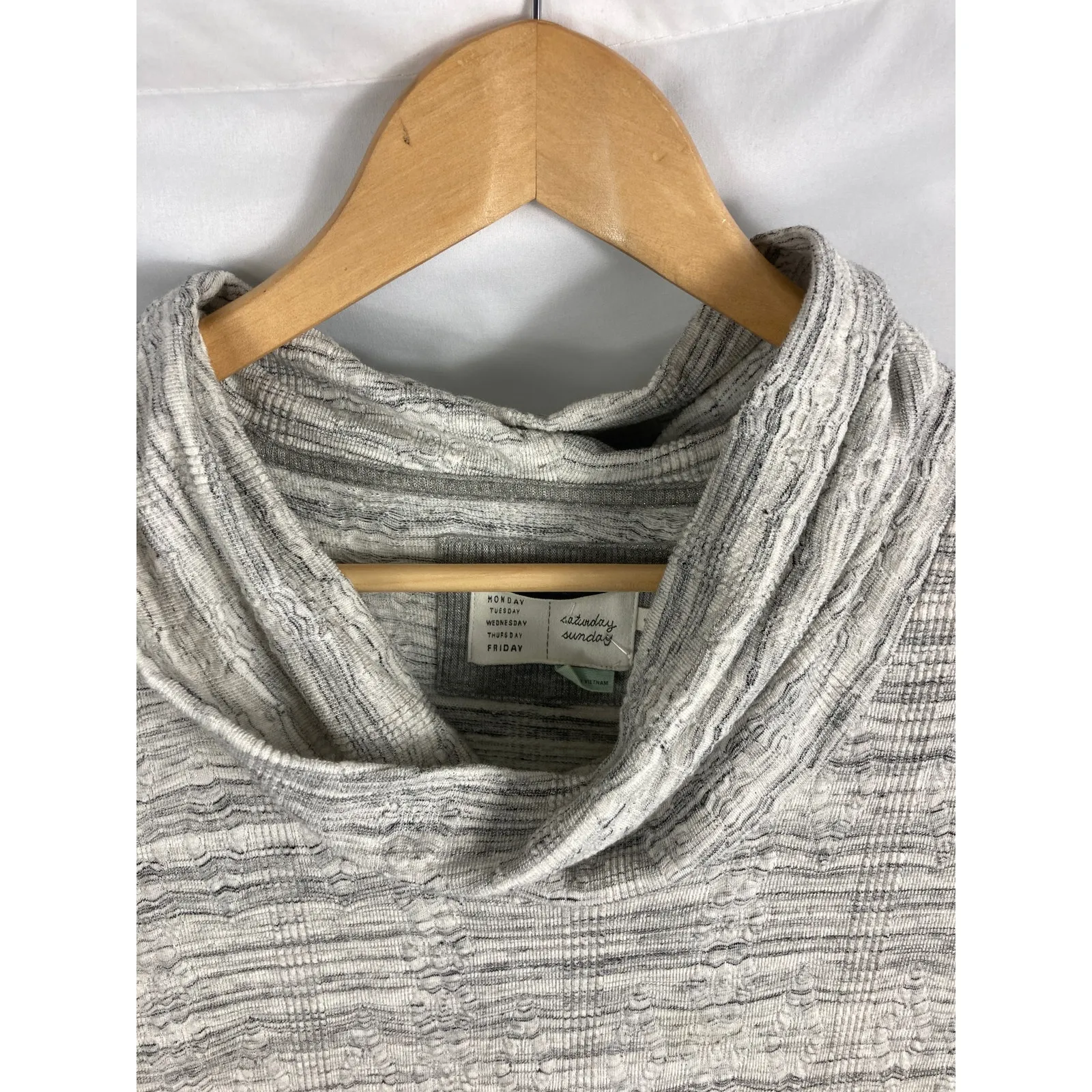 Anthropologie Saturday Sunday Cowl Chemise Dress Grey Size Small - Image 3