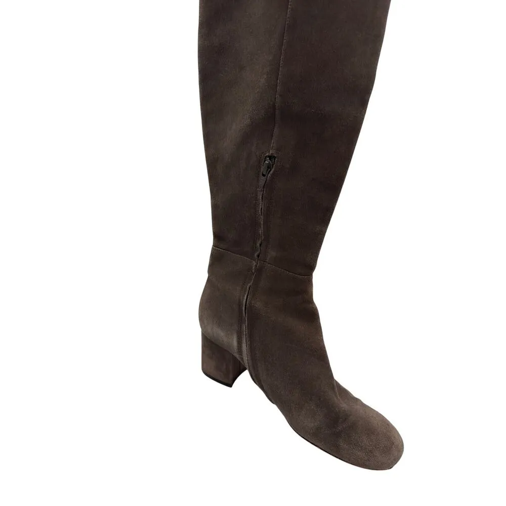 Halogen Women’s Gray Felt Knee High Boots Size 7.5 – Stylish Winter Tall Shoes - Image 2