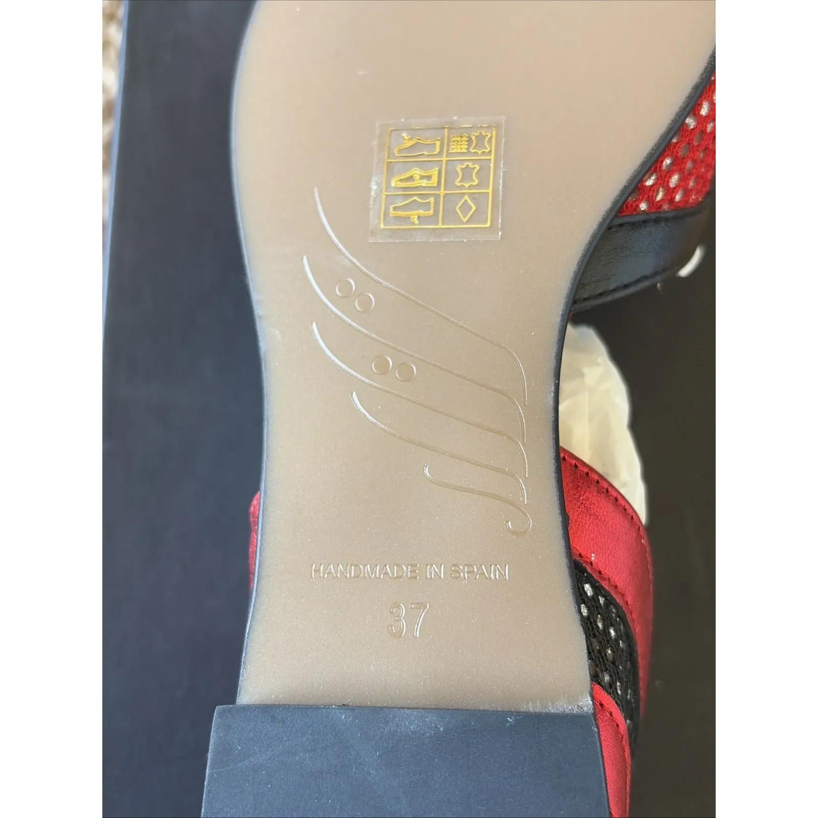 Dream Walkers Kusama Red/Black Leather Flats Handmade Shoes Womens 37 NEW IN BOX Red Size 6.5 - Image 11