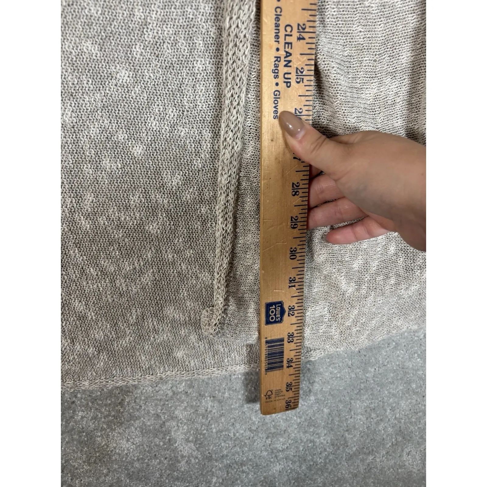 eileen fisher open cardigan duster‎ oatmeal linen cotton small - Image 7