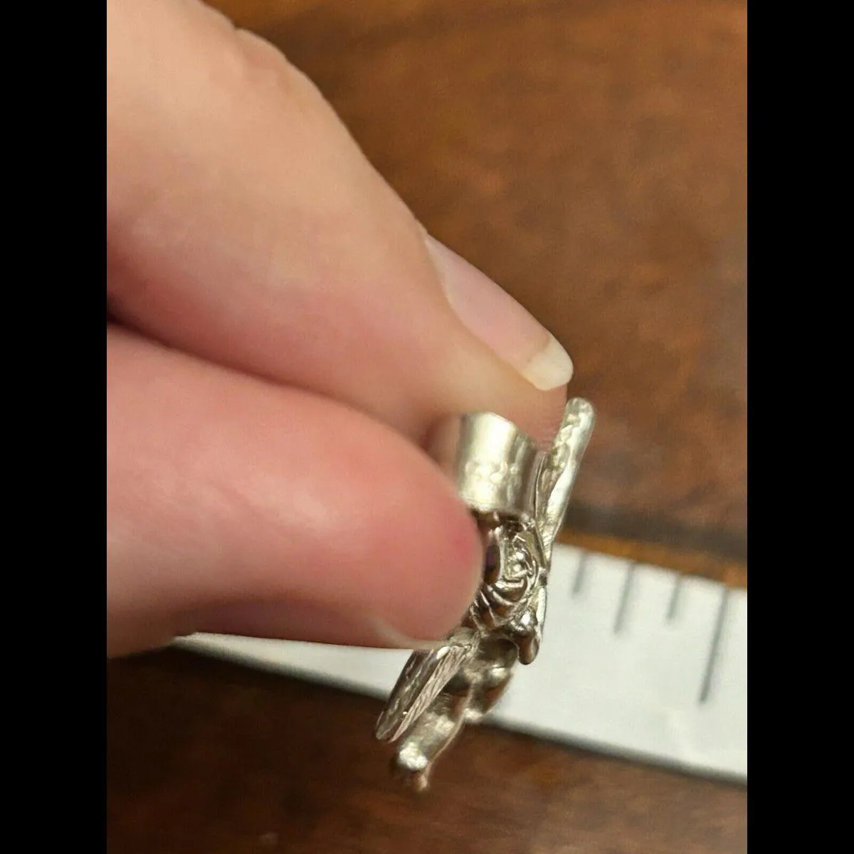 925 Sterling Silver Pendant Cupid With Cross Bow Lot F77 - Image 4