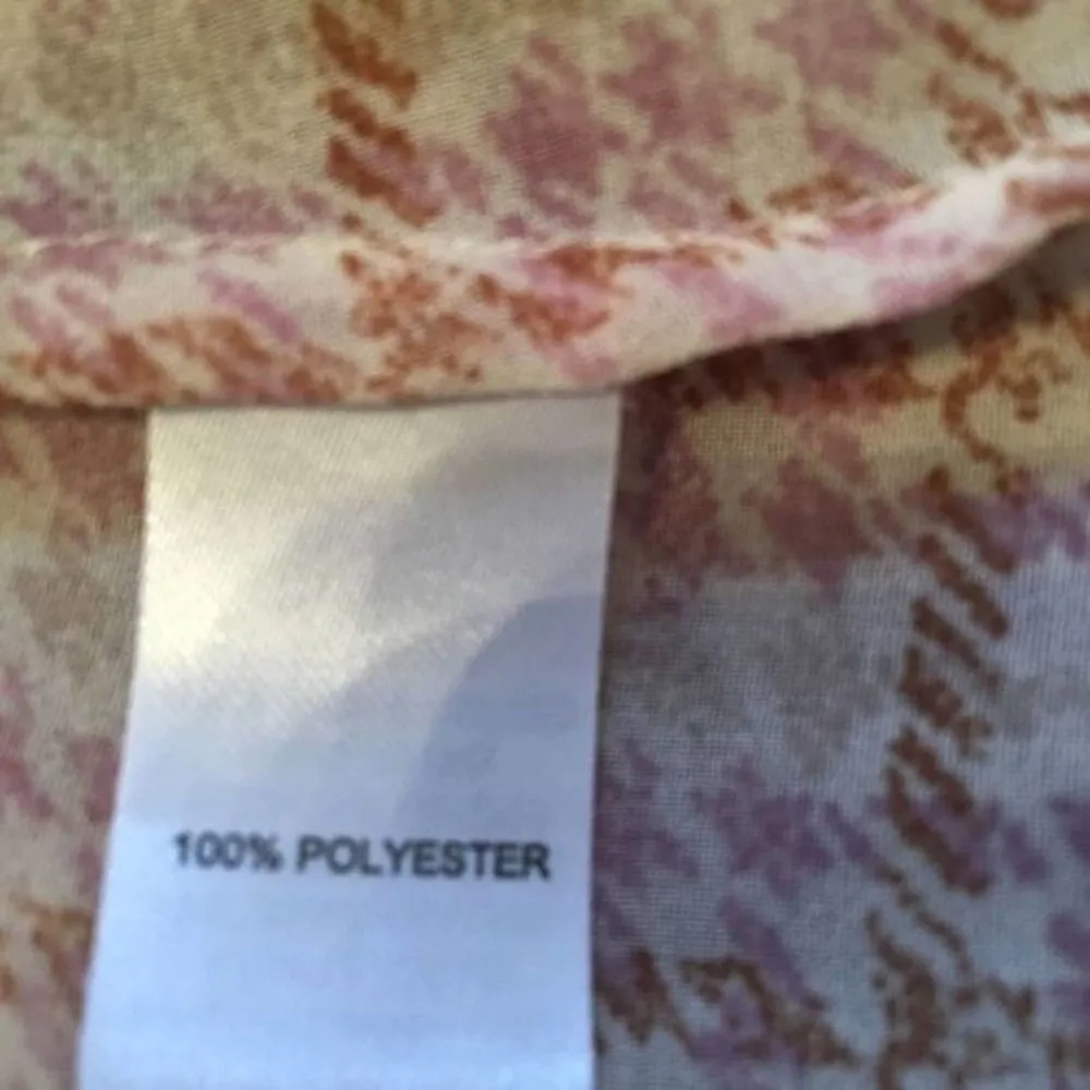 Hinge Houndstooth Semi Sheer Top Blouse Small EUC - Image 7