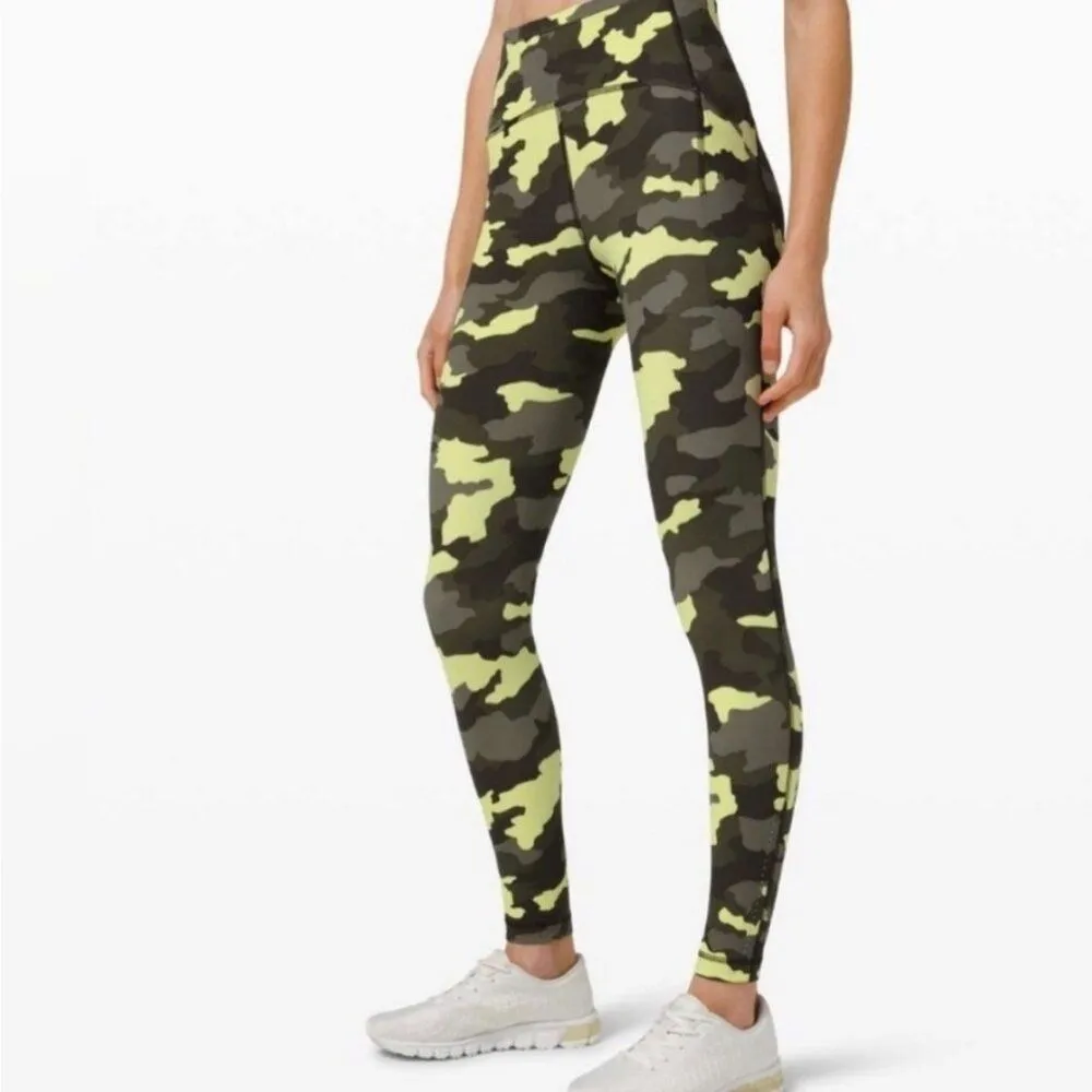 Lululemon Swift Speed HR Tight 28" Heritage 365 Camo Crispin Green Multi Size 4 - Image 3