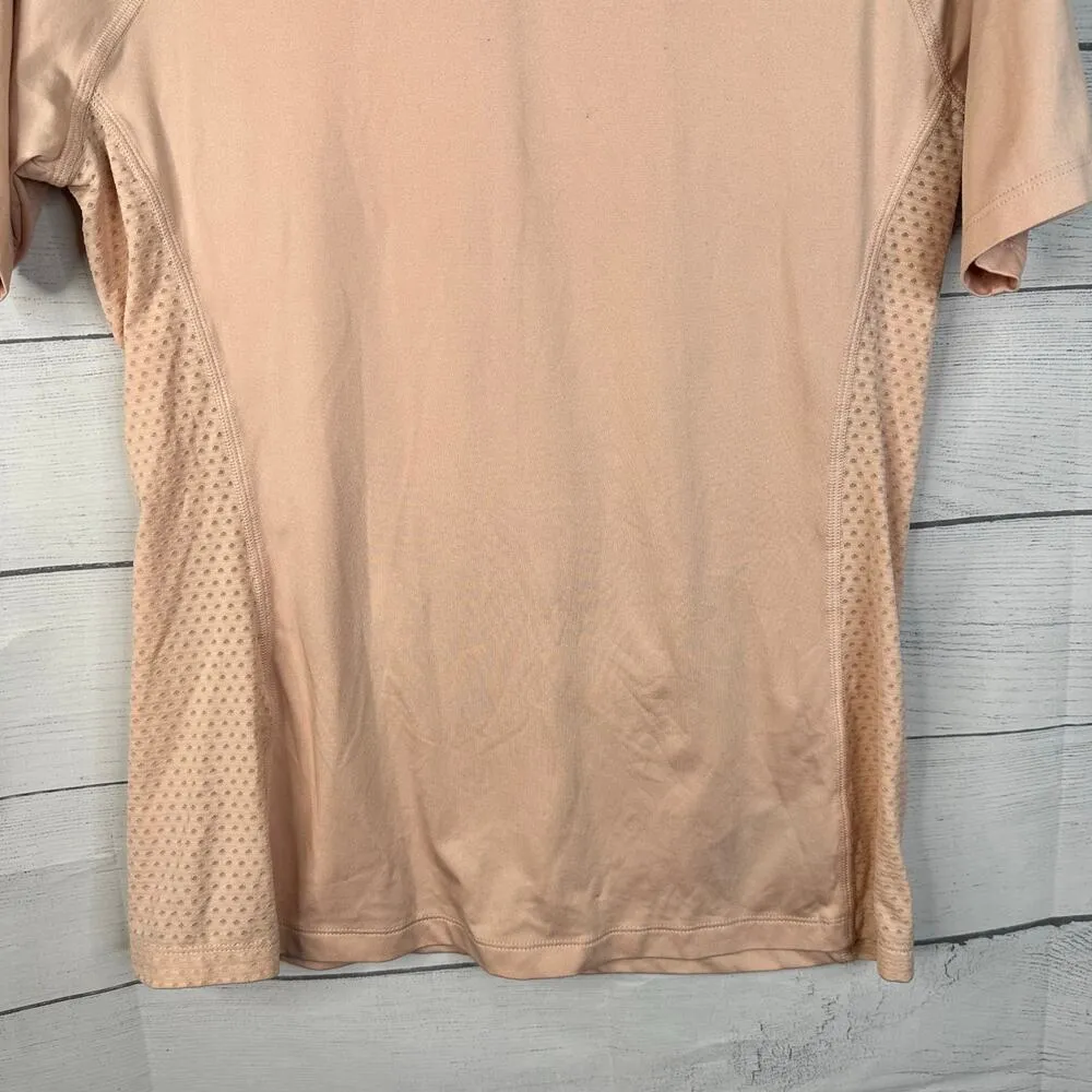 Columbia Womens Small Maplegate Short Sleeve Stretch T-shirt Top Hiking Pink - Image 4