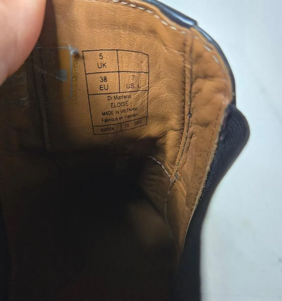 Dr. Martens Eloise Chelsea Boot heel bootie black leather sz 7 - Image 6